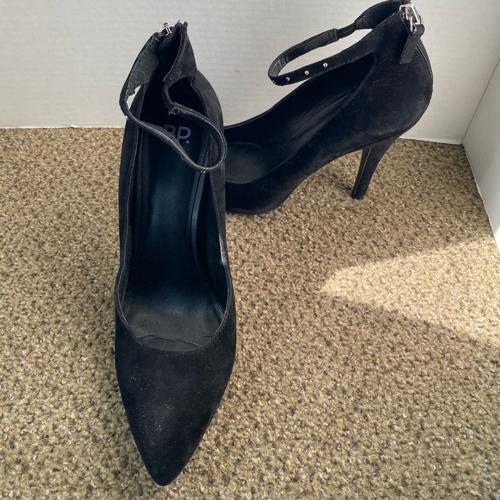 Black Heels with Ankle Strap